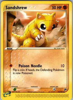 Sandshrew Sandstorm 75/100 LP-NM Pokemon card - Image 1