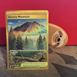 Pokemon Gravity Mountain 250/191 SV08: Surging Sparks Hyper Rare Full Art Holo - Image 1