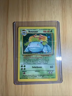 Pokemon Venusaur 15/102 Base Set Holo Rare Damaged - Image 1