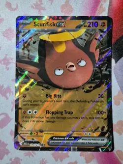 Stunfisk ex 114/217 Ascended Heroes - Pokemon TCG Holo Double Rare - Image 1