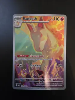 Rapidash 189/182 - Pokemon Destined Rivals SV10 - Illustration Rare IR - NM - Image 1