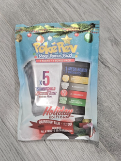 PokeRev Mystery Pack Holiday Sealed 6 Pokemon Booster Packs 5+1 Bonus Pack - Image 1