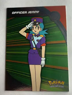 2000 Topps Pokemon TV #HV17 Officer Jenny Silver Foil Animation Series 3 - Image 1