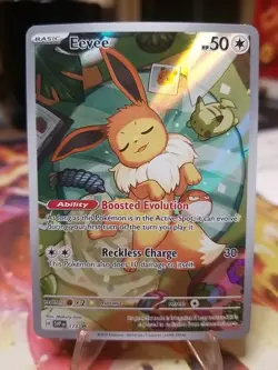 EEVEE 2025 POKEMON SCARLET & VIOLET BLACK STAR PROMO #173 Prismatic Evolutions - Image 1