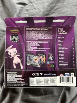 Pokemon TCG Fusion Strike League Battle Deck Mew VMAX English - Image 2