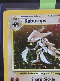 Pokemon Kabutops Fossil 9/62 Holo 1999 English WOTC - Image 3