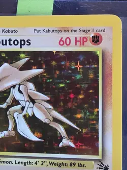 Pokemon Kabutops Fossil 9/62 Holo 1999 English WOTC - Image 5