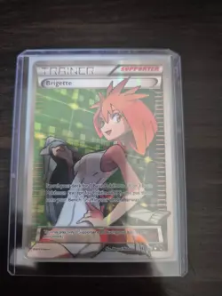 Pokemon 2015 XY Breakthrough Brigette 161/162 Full Art Ultra Rare Lightly Played - Image 2
