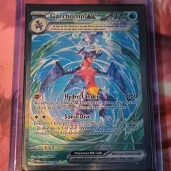 Pokemon Garchomp ex SV04: Paradox Rift 245/182 Special Illustration Rare Holo - Image 1