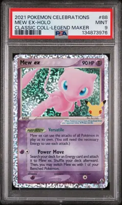 2021 POKEMON CELEBRATIONS CLASSIC COLL #88 MEW EX-HOLO PSA 9 - Image 1