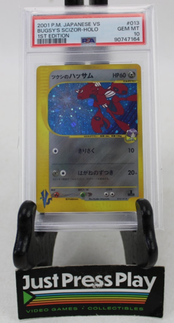 2001 Pokemon Japanese VS 1st Ed. #013 Bugsy's Scizor Holo PSA 10 GEM MINT! - Image 1
