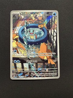 Pokemon TCG Squirtle 148/142 Sv07: Stellar Crown Illustration Rare Near Mint - Image 1
