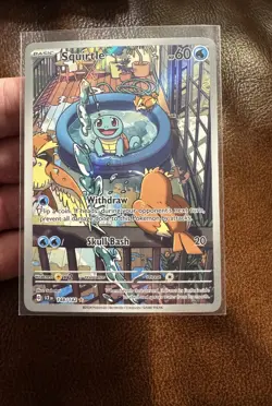 Pokemon TCG Squirtle 148/142 Sv07: Stellar Crown Illustration Rare Near Mint - Image 3