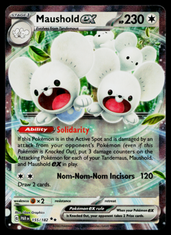 Maushold ex 155/182 Double Rare Paradox Rift Pokemon Near Mint - Image 1