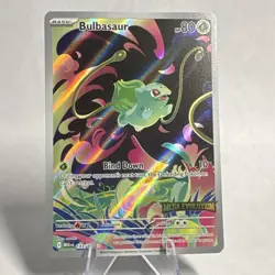 Pokemon Bulbasaur 133/132 Illustration Rare Holo 2025 Mega Evolution Set Stamped - Image 1