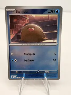 Pokemon TCG-Swinub ME02: Phantasmal Flames 023/094 NM REVERSE HOLO-FAST SHIPPING - Image 3