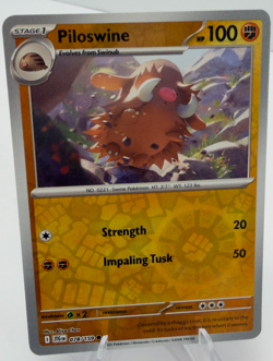 Pokemon TCG Piloswine SV09: Journey Together (JTG) Reverse Holo 078/159 NM - Image 1