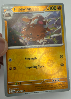 Pokemon TCG Piloswine SV09: Journey Together (JTG) Reverse Holo 078/159 NM - Image 2