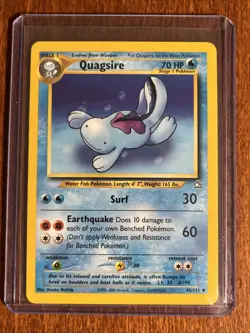 [NM] 2000 Pokemon Neo Genesis Quagsire Unlimited #45/111 Uncommon - Image 1