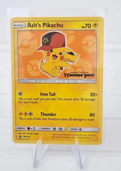 Pokemon TCG Ash’s Pikachu SM110 & SM112 I Choose You - Image 2
