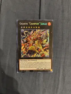 Yugioh! Gigantic “Champion" Sargas - PHHY-EN045 - SECRET RARE 1ST EDITION NM - Image 1