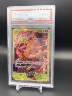 One Piece Portgas D. Ace OP07-119 500 Years Future Secret Rare Foil PSA 10 Japa… - Image 3