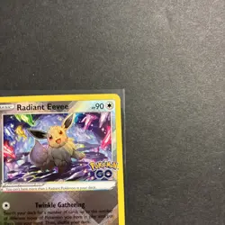 Radiant Eevee SWSH230 Sword & Shield Black Star Promo Cards Holo Pokemon Go - Image 2