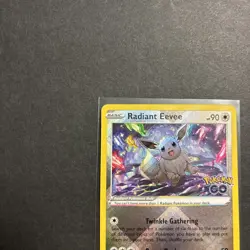 Radiant Eevee SWSH230 Sword & Shield Black Star Promo Cards Holo Pokemon Go - Image 3
