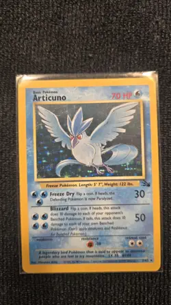Pokemon TCG Articuno Fossil Holo Rare Card 2/62 Lightly Played - Image 3