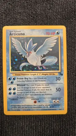 Pokemon TCG Articuno Fossil Holo Rare Card 2/62 Lightly Played - Image 4
