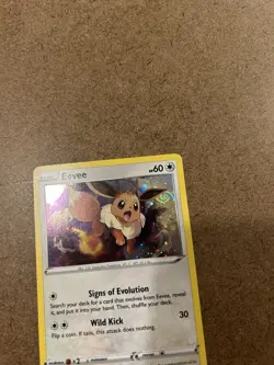 🌀Eevee SWSH042 SWSH: Sword & Shield Promo Cards Holo WITH SWIRL!! 🌀 - Image 1