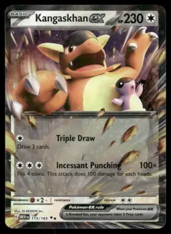 Pokemon Cards Kangaskhan ex 115/165 151 Double Rare NM *2 - Image 1