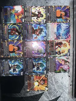 Dragon Ball Fusion World FB09 SR Lot Dual Evolution Super Rare Lot 13 Cards NM - Image 1
