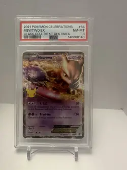 Pokemon Celebrations Class. Coll. Next Destinies # 54 Mewtwo EX PSA 9 Card MINT! - Image 1