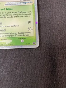 Pokemon Cacturne ex 91/106 EX Emerald Holo Rare Stage 1 110HP 2005 Card - Image 5