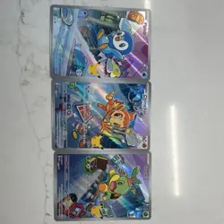 Nintendo Pokemon Holo Basic Cards Lot Piplup Chimchar Turtwig English 3 Card Set - Image 1