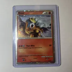 Entei HGSS20 Promo Heart Gold Soul Silver Pokemon TCG Card Holo Foil HP - Image 2