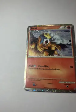 Entei HGSS20 Promo Heart Gold Soul Silver Pokemon TCG Card Holo Foil HP - Image 3