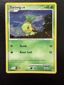 Turtwig Cosmos Holo Pokemon League & Championship Card Promo 103/130 W/Swirl🌀 - Image 1