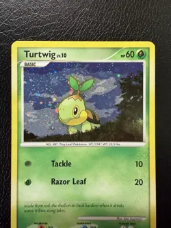 Turtwig Cosmos Holo Pokemon League & Championship Card Promo 103/130 W/Swirl🌀 - Image 2