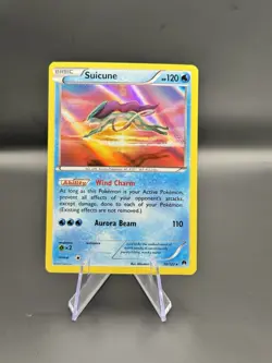 Pokemon Suicune 30/122 Breakpoint Holo Rare Card 120 HP Basic Aurora Beam - Image 1