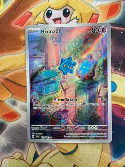 Bronzor 170/162 Pokemon Card Illustration Rare Holo SV Temporal Forces NM - Image 1