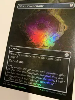 Worn Powerstone - Foil - Borderless Near Mint, English The Lost Caverns of - Image 2