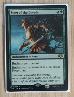 Magic: The Gathering Song of the Dryads Commander 2014 Rare Enchantment Green - Image 1