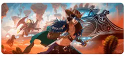MAGIC THE GATHERING OUTLAWS OF THUNDER JUNCTION 6FT TABLE PLAYMAT MTG - Image 1