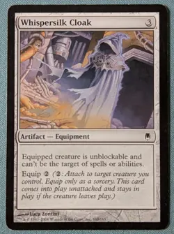 MTG Whispersilk Cloak (160/165) Darksteel LP - Image 1