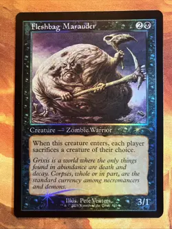 MTG Foil Retro Frame Fleshbag Marauder Secret Lair Drop Series Near-Mint Zombie! - Image 1