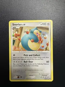 Pokemon TCG Regular Snorlax Rising Rivals Lv. 37 Card 33/111 - Image 1