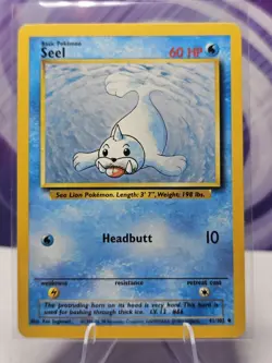 Seel 41/102 Base Set Unlimited Pokemon card LP - Image 1
