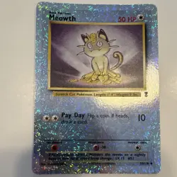 Pokemon Meowth Legendary Collection 53/110 Reverse Holo Uncommon 2002 English - Image 4